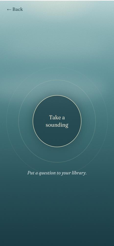 Sounding — put a question to your collection