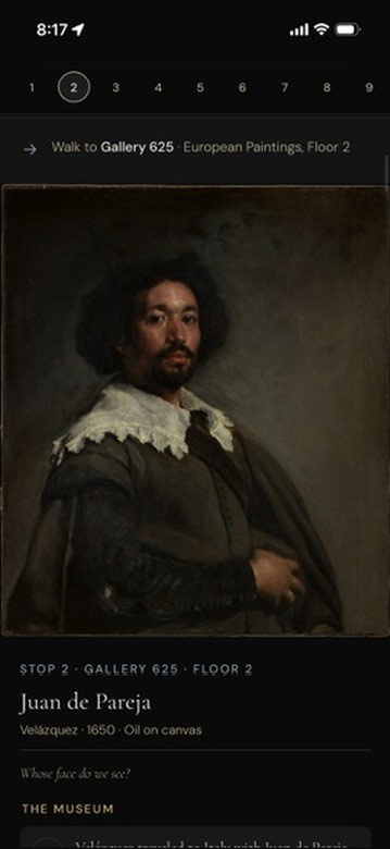 The app — a stop with quotes